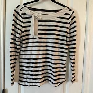 Loft boatneck top - Bow Detail - EUC - MP